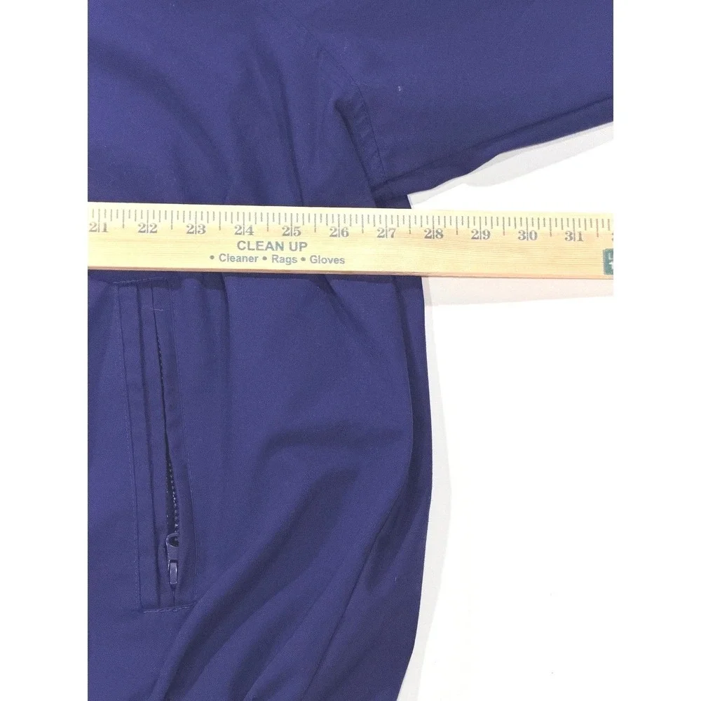 Haband Mens Navy Blue Bomber Jacket Lightweight Full Zip Style 31Y Size‎ 3X